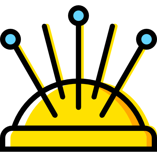 poduszka szpilkowa Basic Miscellany Yellow ikona