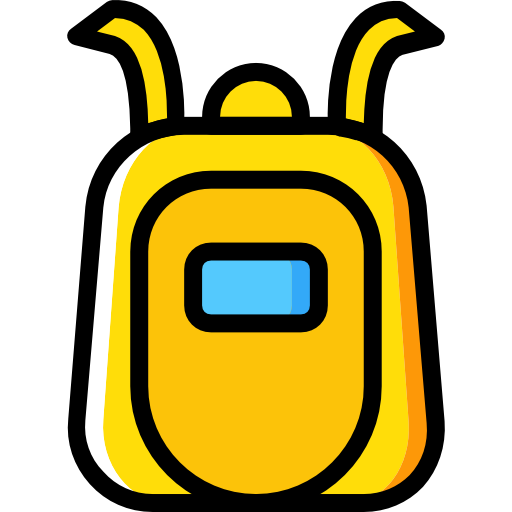Backpack Basic Miscellany Yellow icon