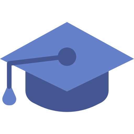 Mortarboard Basic Miscellany Flat icon