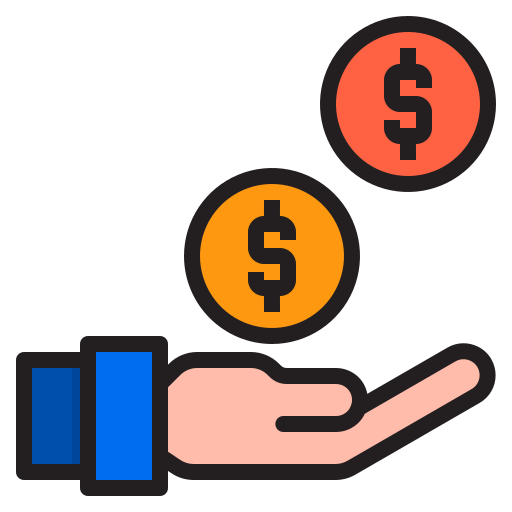 Money srip Lineal Color icon
