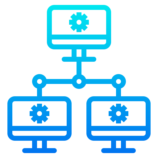 Networking srip Gradient icon