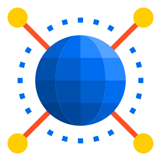 Global network srip Flat icon