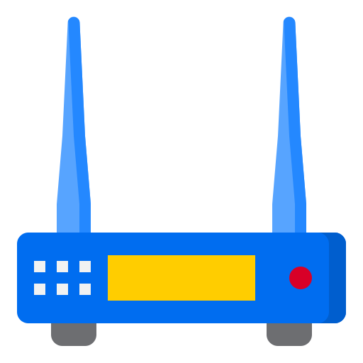 router srip Flat icoon