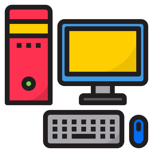 computer srip Lineal Color icona