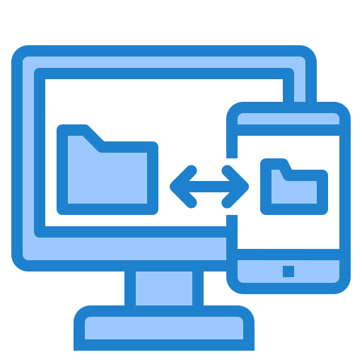 transfer danych srip Blue ikona