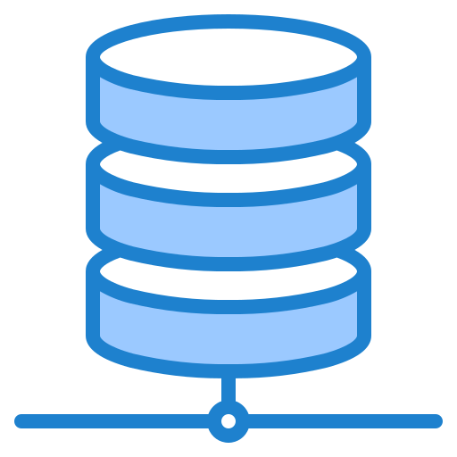 Database srip Blue icon