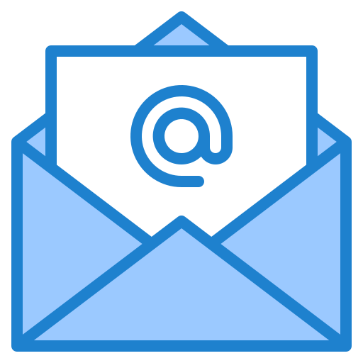 e-mail srip Blue ikona