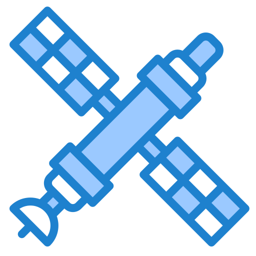 Satellite srip Blue icon