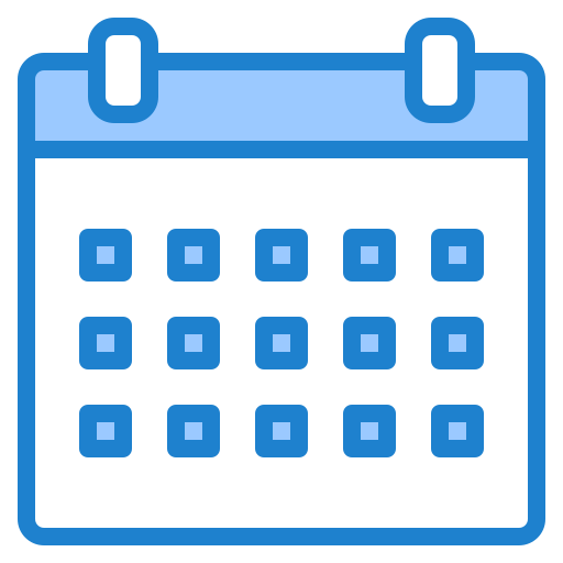 kalender srip Blue icon