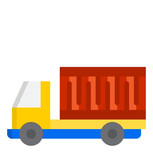 ciężarówka dostawcza srip Flat ikona
