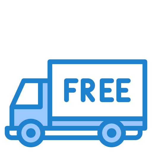 Free delivery srip Blue icon