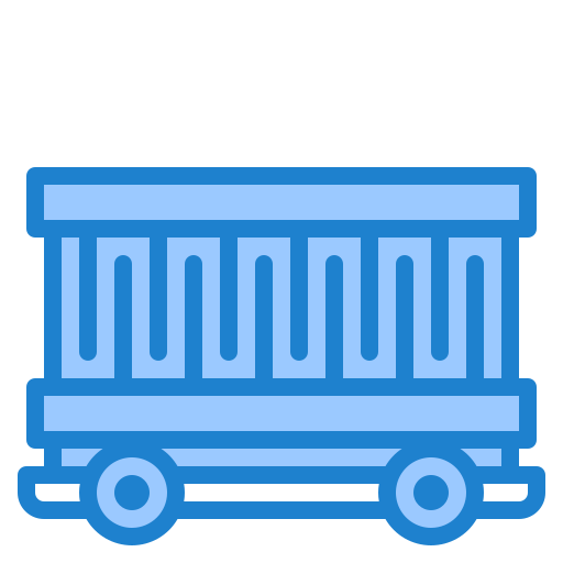 Delivery truck srip Blue icon