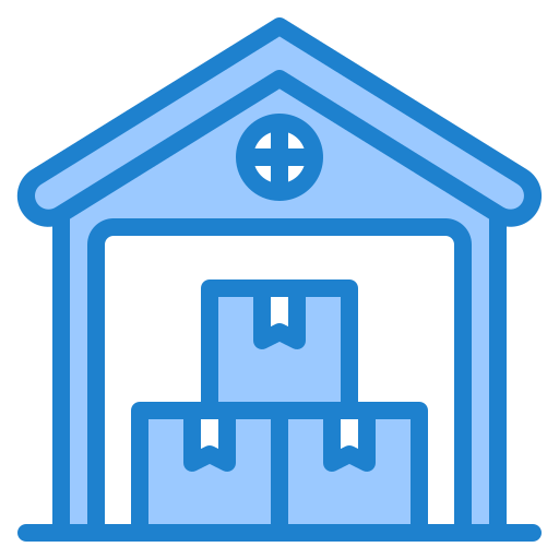 Warehouse srip Blue icon