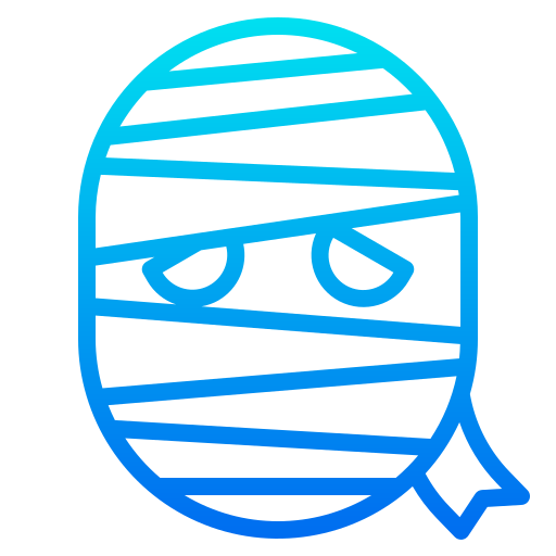 mumia srip Gradient ikona