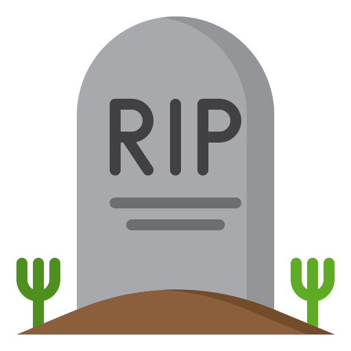 Tombstone srip Flat icon