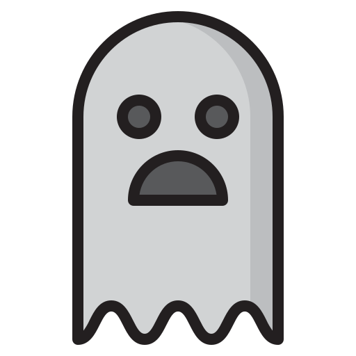 Ghost srip Lineal Color icon