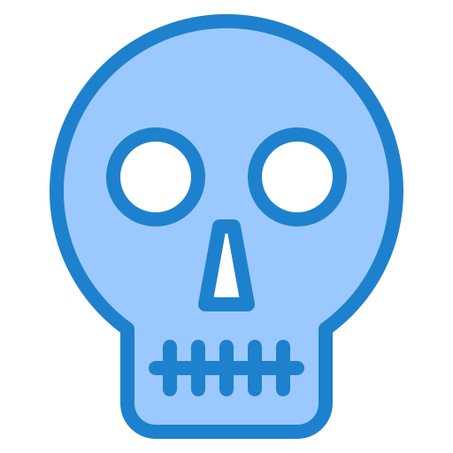 頭蓋骨 srip Blue icon