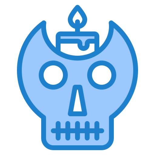 Skull srip Blue icon