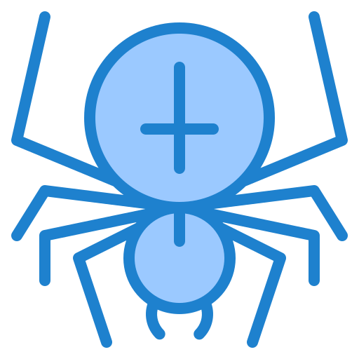 araignée srip Blue Icône