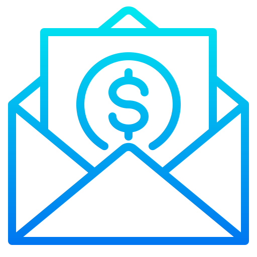 Email srip Gradient icon