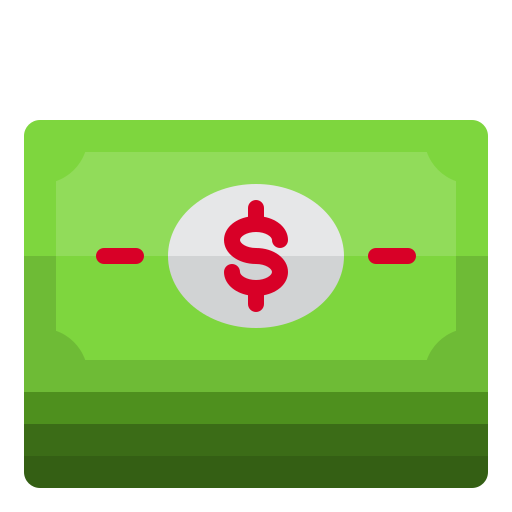 Money srip Flat icon