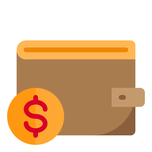 Wallet srip Flat icon