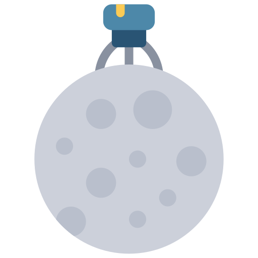 Moon landing Juicy Fish Flat icon