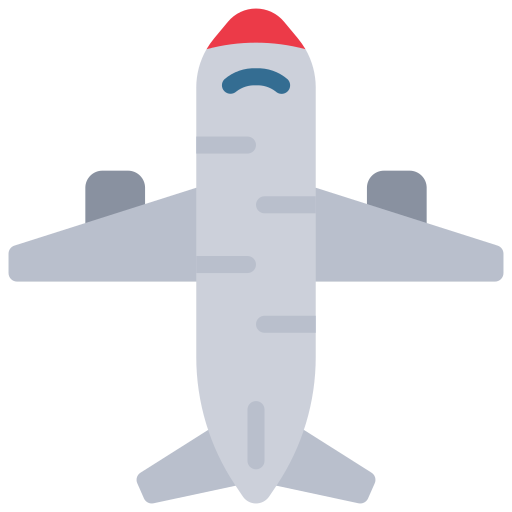 vliegtuig Juicy Fish Flat icoon