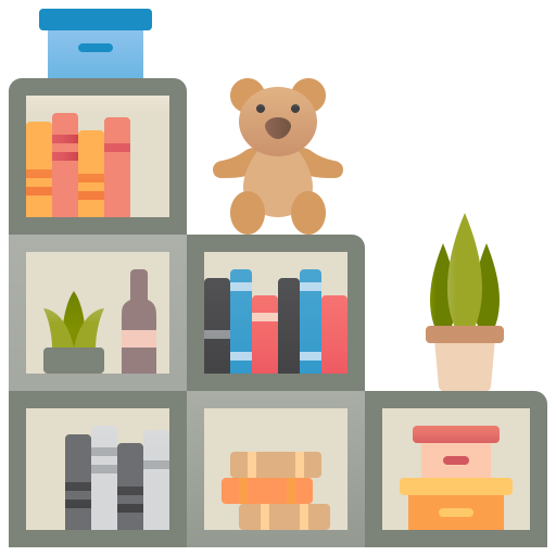 Bookcase Amethys Design Flat icon