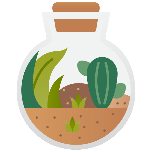 terrarium Amethys Design Flat icon