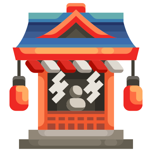 Świątynia itsukushima Justicon Flat ikona