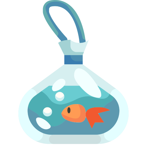 pez de colores Justicon Flat icono