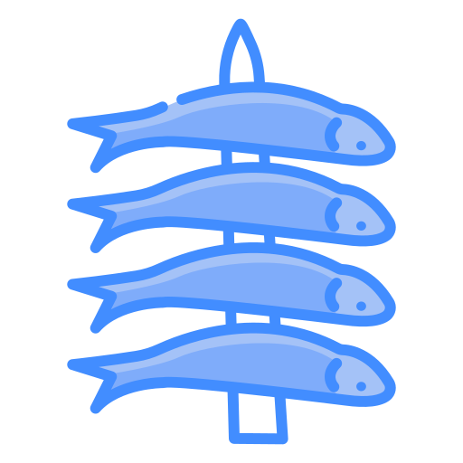 sardinhas Generic Blue Ícone