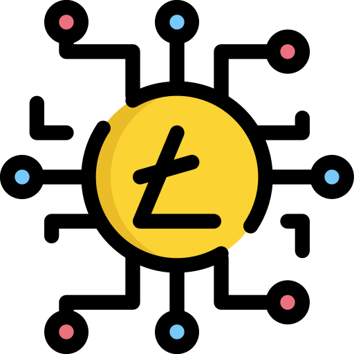 Litecoin Generic Outline Color icon