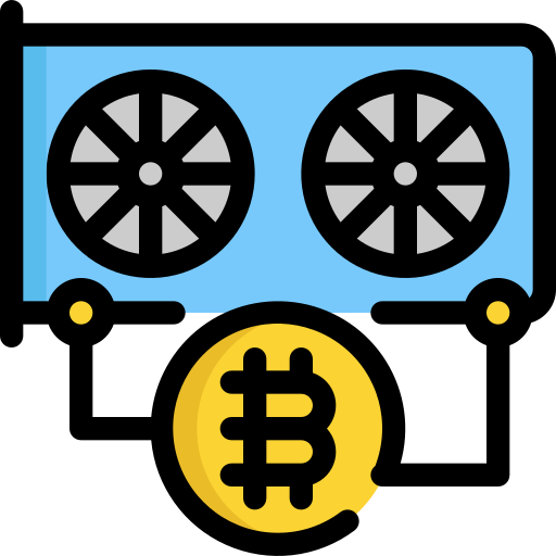 bitcoin-mining Generic Outline Color icon