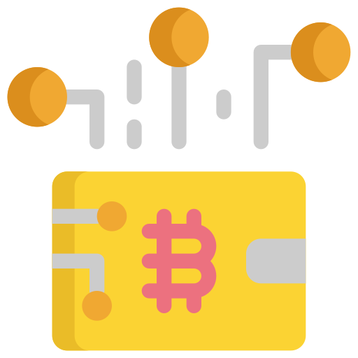 portfel bitcoinów Generic Flat ikona
