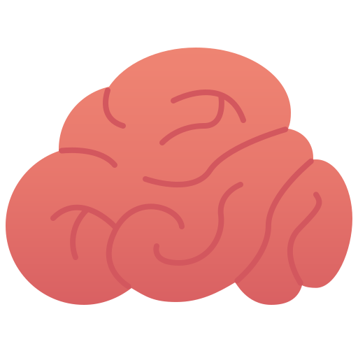 Human brain Amethys Design Flat icon