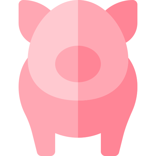 Свинья Basic Rounded Flat иконка
