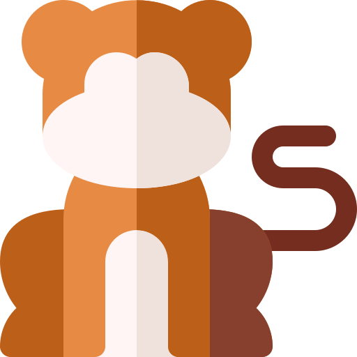 猿 Basic Rounded Flat icon