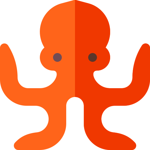 octopus Basic Rounded Flat icoon