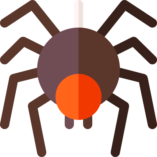 Spider Basic Rounded Flat icon