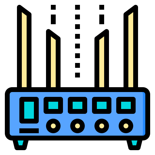 routeur Phatplus Lineal Color Icône