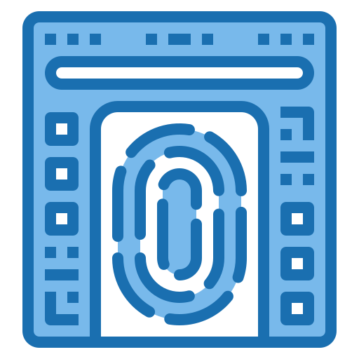 Fingerprint Phatplus Blue icon