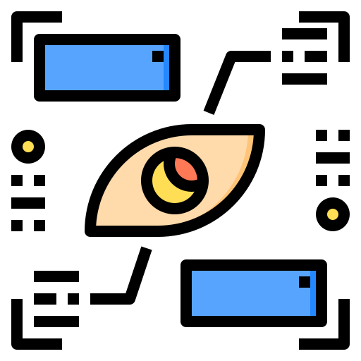 눈 검사 Phatplus Lineal Color icon