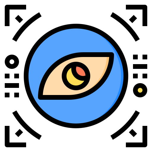 reconhecimento ocular Phatplus Lineal Color Ícone