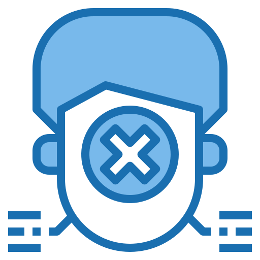 Wrong password Phatplus Blue icon