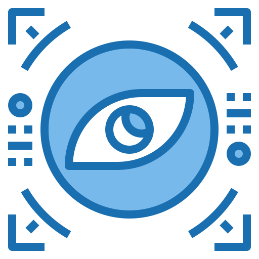 Reconocimiento ocular Phatplus Blue icono