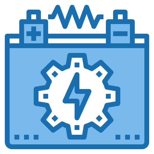 Power supply Phatplus Blue icon