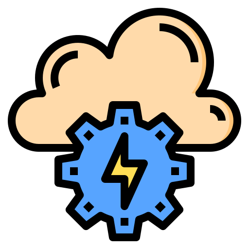 Cloud computing Phatplus Lineal Color icon