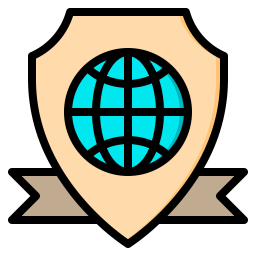 wereld veiligheid Phatplus Lineal Color icoon